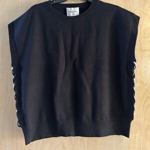 Black sweater vest xl